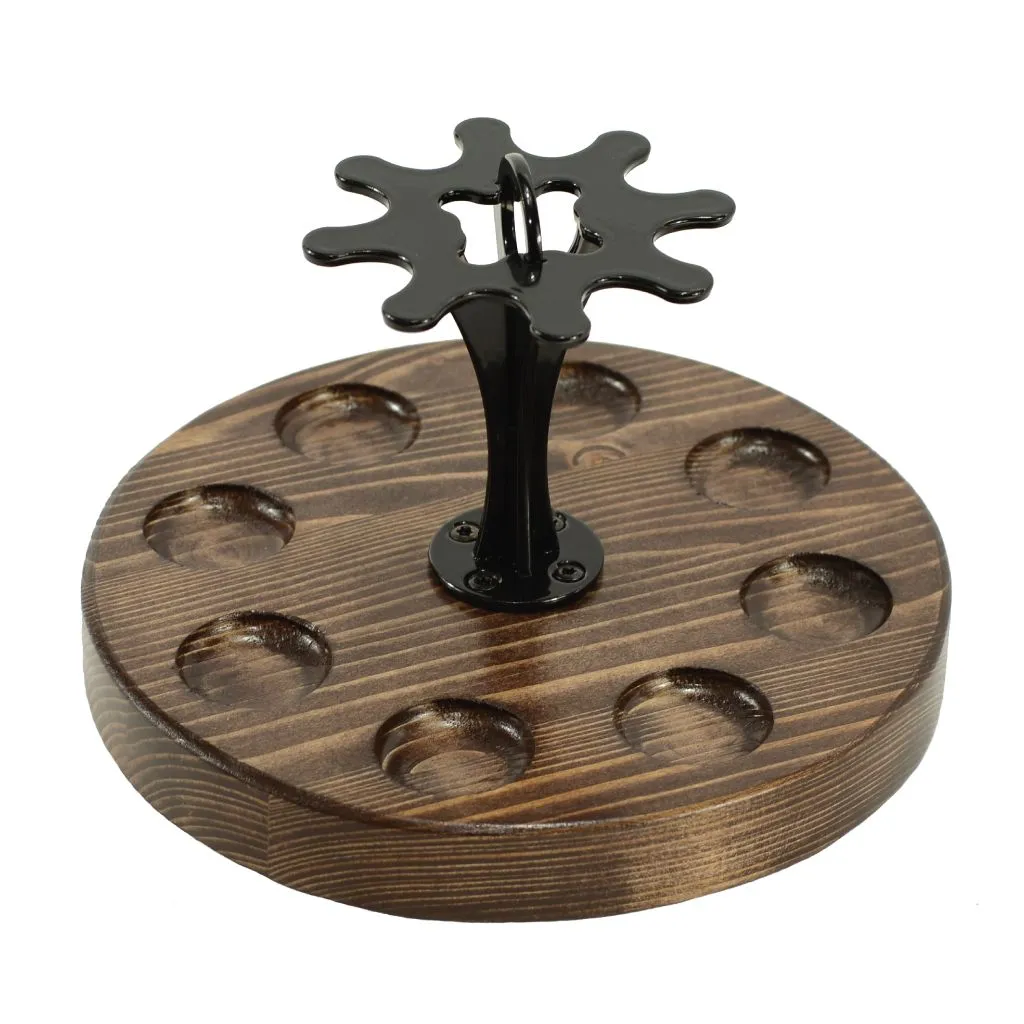 Rundt pibestativ til 8 piber