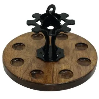 Rundt pibeholder til 8 piber