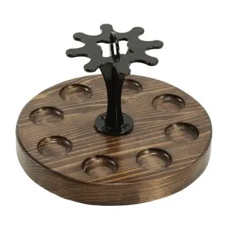 Rundt pibestativ til 8 piber