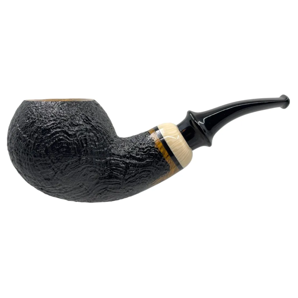Yandouke Qi Studio Blasted Bent Billiard