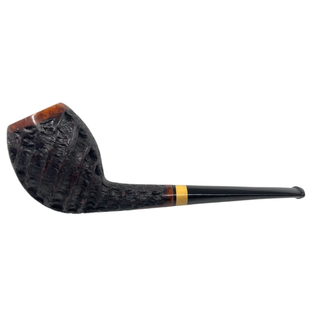 Nils Frederiksen Pipes Rusticated Egg w. Masur Birch 