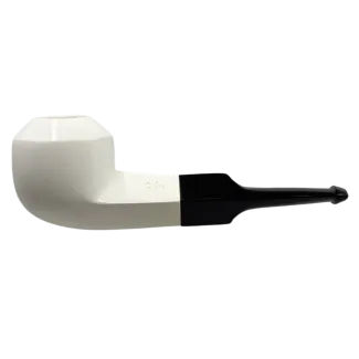 Meerschaum Straight Rhodesian w. Black Stem